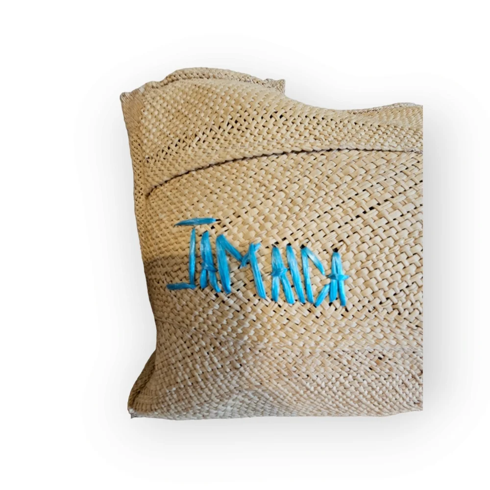 Vintage Jamaican straw purse
